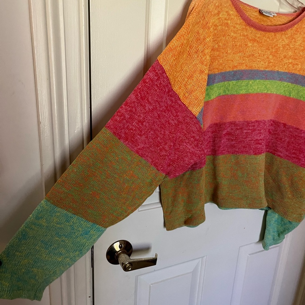 Colorblock stripe sweater - Picture 3 of 4
